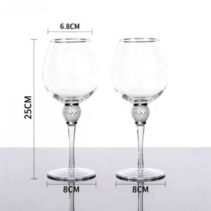 2-Piece Crystal Wine Glass Set