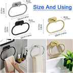 Stainless Steel Self-Adhesive Towel Ring