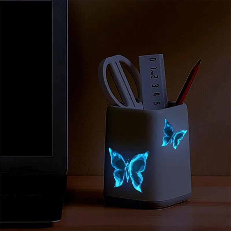 6-Piece Luminous Butterfly Wall Stickers