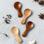4-Piece Mini Wooden Kitchen Spoon Set