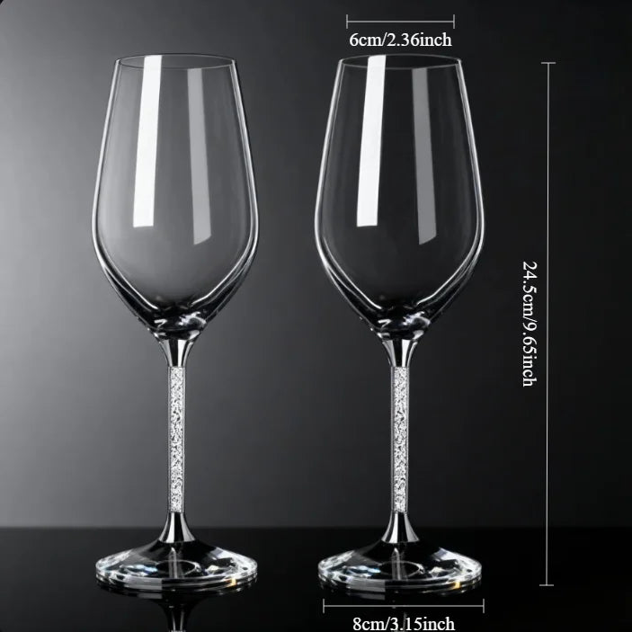 2-Piece Crystal Wine Glass Set