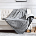 Waterproof Reversible Throw Blanket — 100 × 150cm
