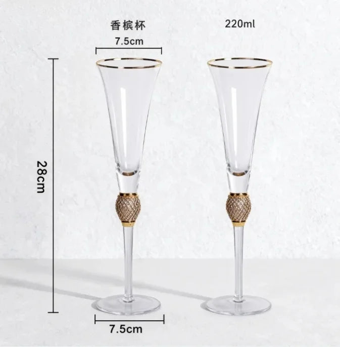 2-Piece Crystal Wine Glass Set